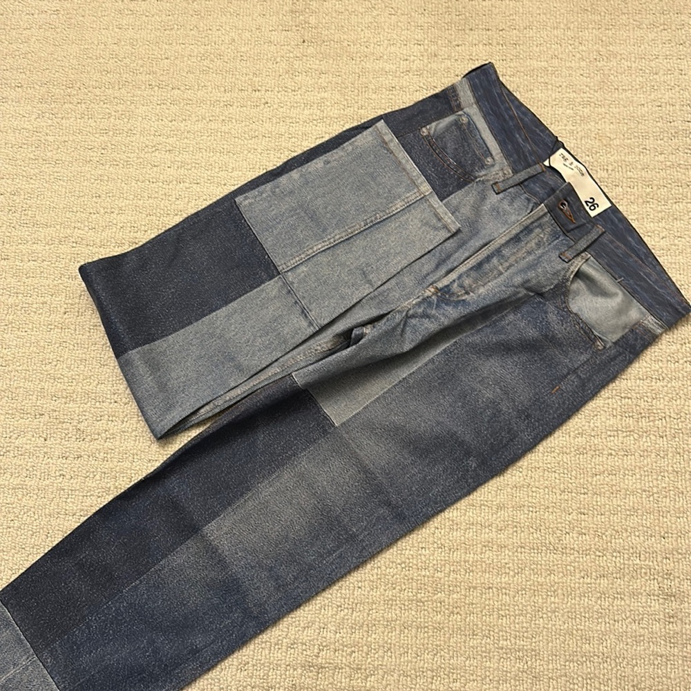 Jegging mixed denim Rag & Bone cigarette jeans